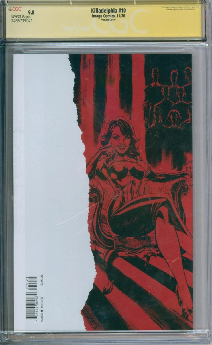 Killadelphia #10 CGC Signature Series 9.8 Signed By J. Scott Campbell