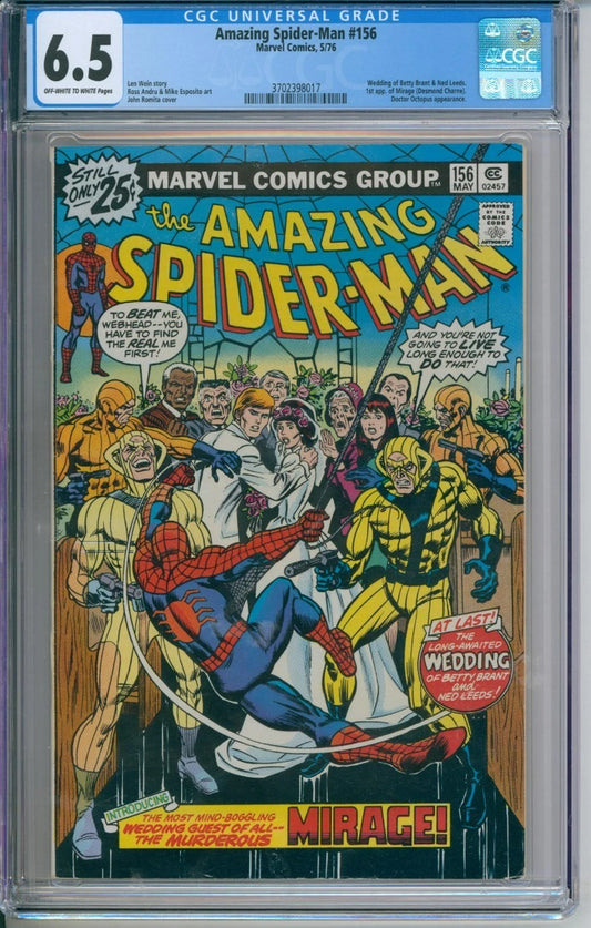 Amazing Spider-Man #156 CGC 6.5 1st Appearance Of Mirage
