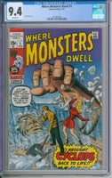 Where Monsters Dwell #1 CGC 9.4