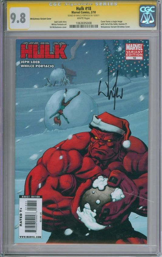 Hulk #18 CGC Signature Series 9.8 Signed By Whilce Portacio