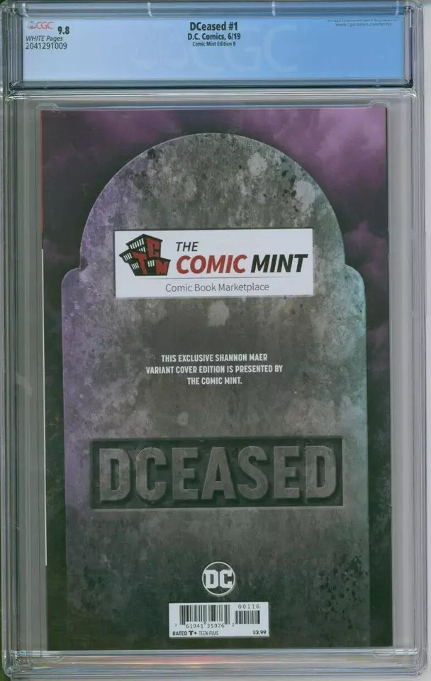 DCeased  #1 CGC 9.8 Comic Mint Edition B