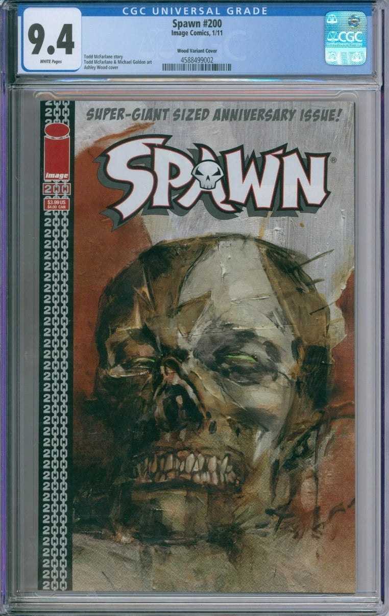 Spawn #200 CGC 9.4 Wood Variant Cover