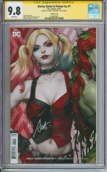 Harley Quinn & Poison Ivy #1 CGC Signature Series 9.8 Signed By Stanley Lau