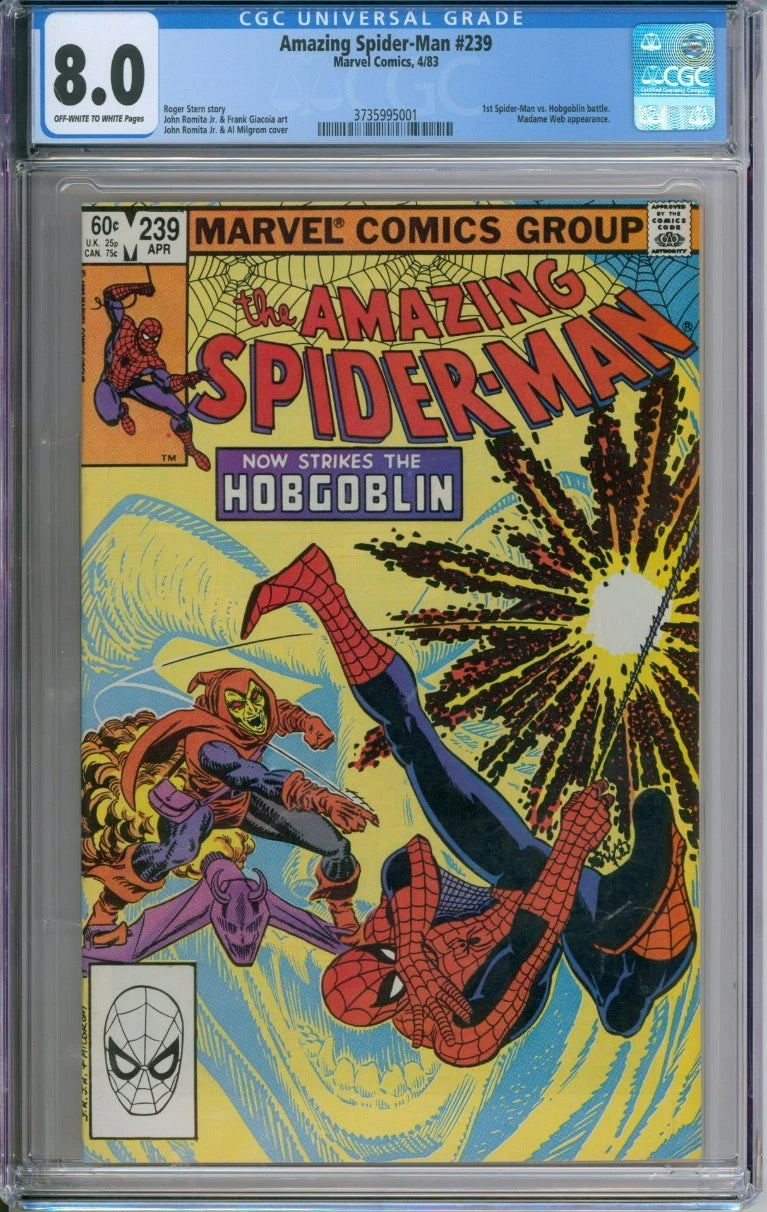 Amazing Spider-Man #239 CGC 8.0 1st Spider-Man Vs Hobgoblin Battle