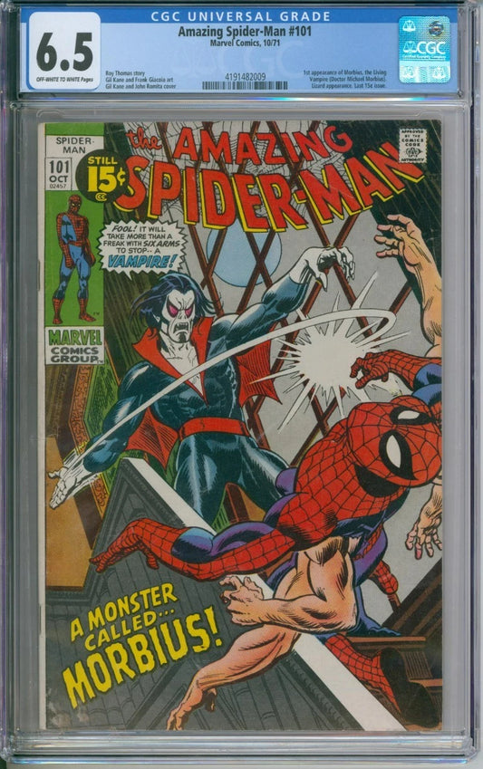 Amazing Spider-Man #101 CGC 6.5 1st Appearance Of Morbius