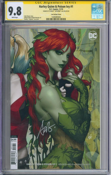 Harley Quinn & Poison Ivy #1 CGC Signature Series 9.8 Signed By Artgerm