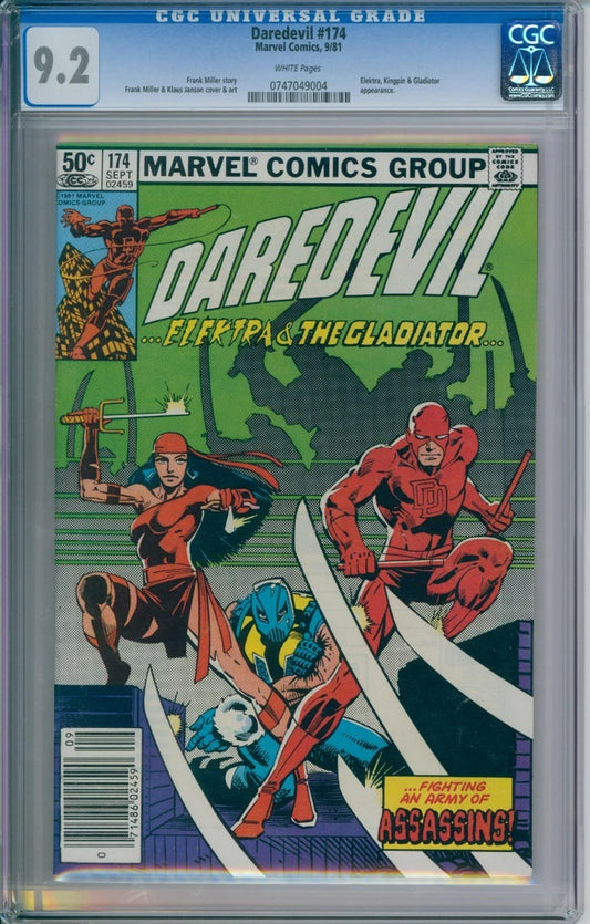 Daredevil #174 CGC 9.2 1st Appearance Of The Hand