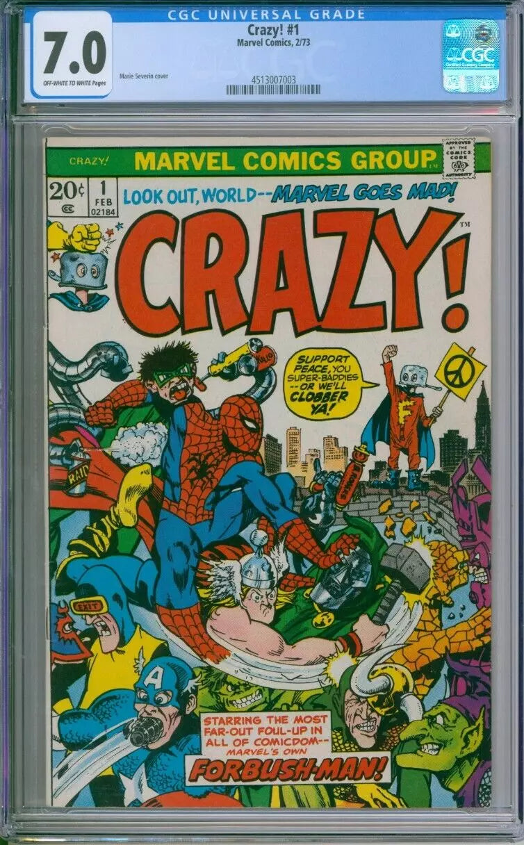 Crazy! #1 CGC 7.0