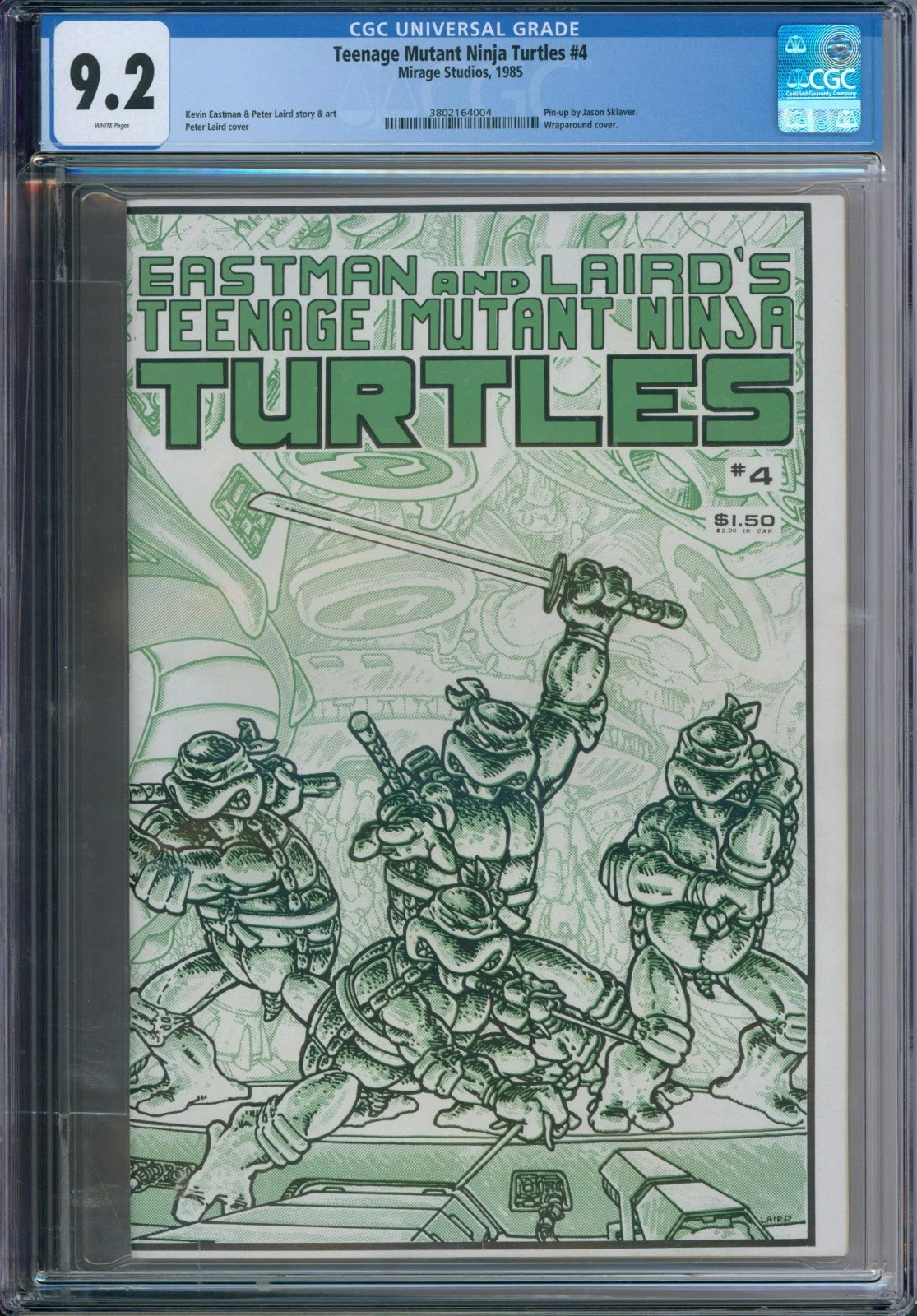 Teenage Mutant Ninja Turtles #4 CGC 9.2 Eastman & Laird