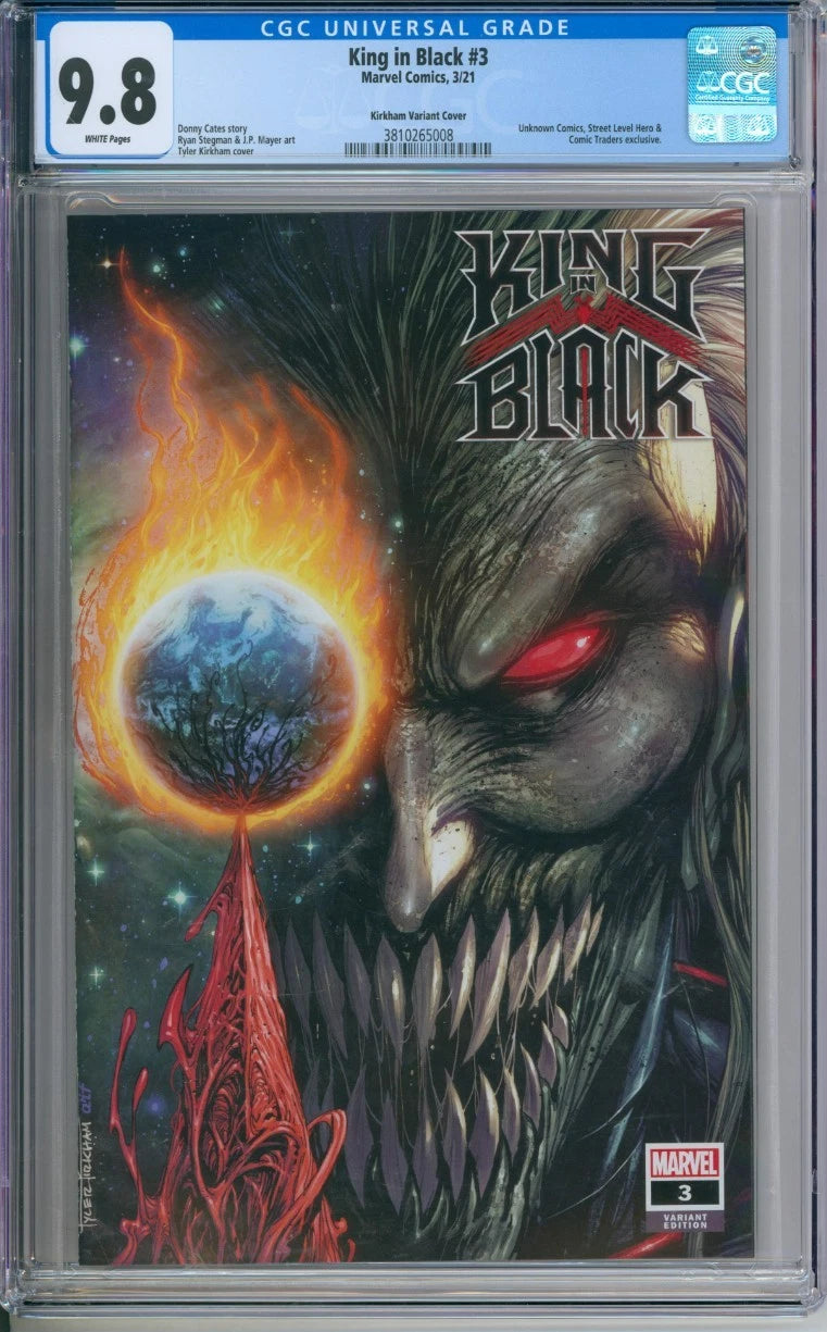 King in Black #3 CGC 9.8 Kirkham Variant