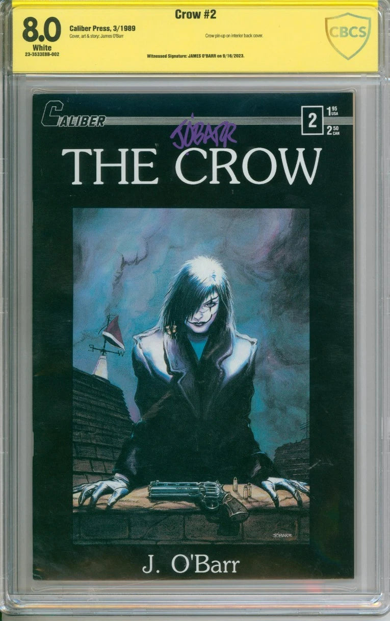 The Crow #2 CBCS 8.0 Signed By James O'Barr