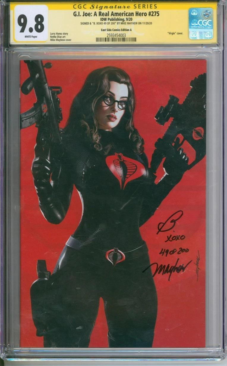 G.I. Joe: A Real American Hero #275 CGC Signature Series 9.8 Signed Mike Mayhew