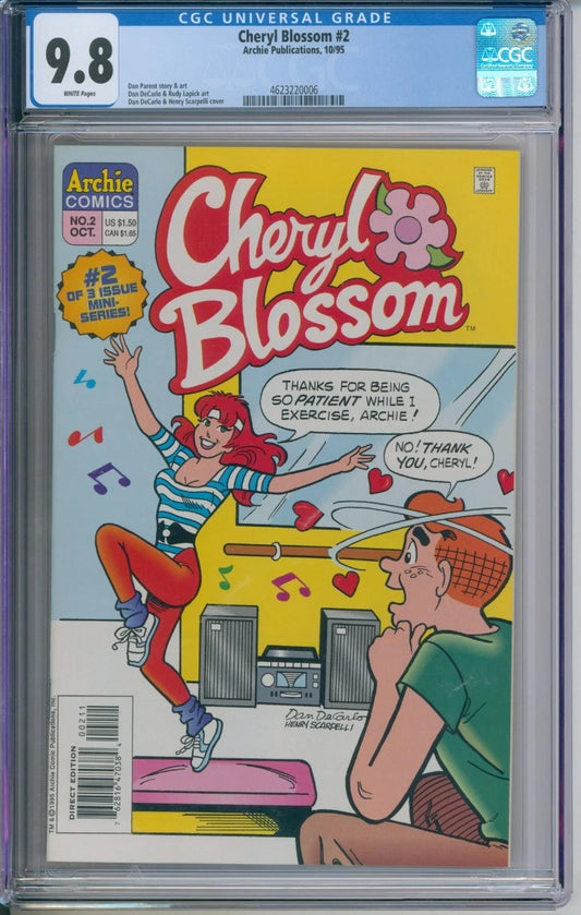 Cheryl Blossom #2 CGC 9.8 Dan DeCarlo