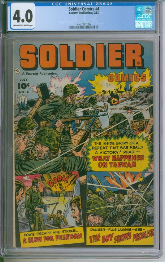 Soldier Comics #4 CGC 4.0