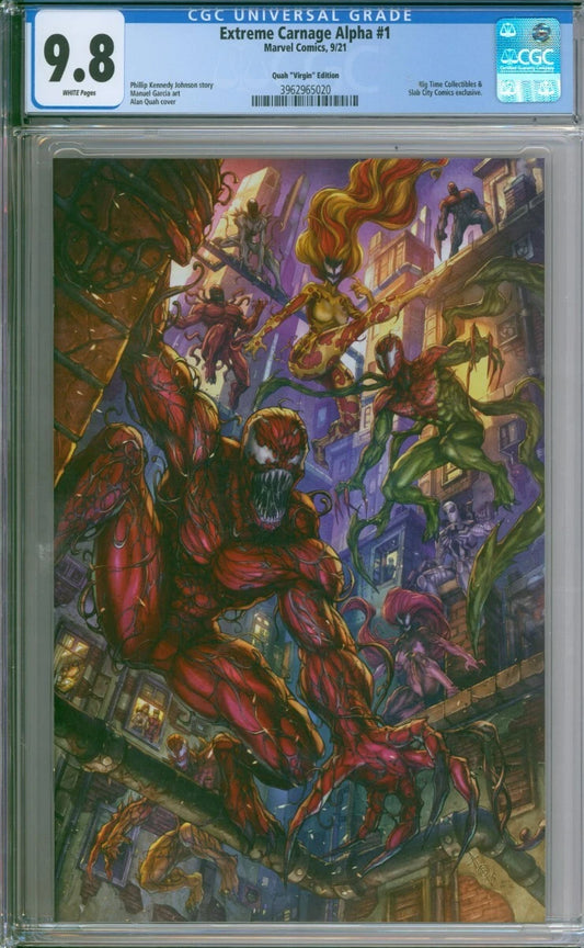 Extreme Carnage Alpha #1 CGC 9.8 Quah "Virgin" Edition Cover