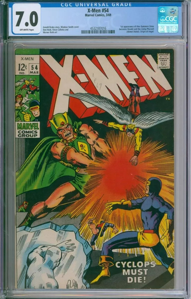 X-Men #54 CGC 7.0 1st Appearance of Alex Summers