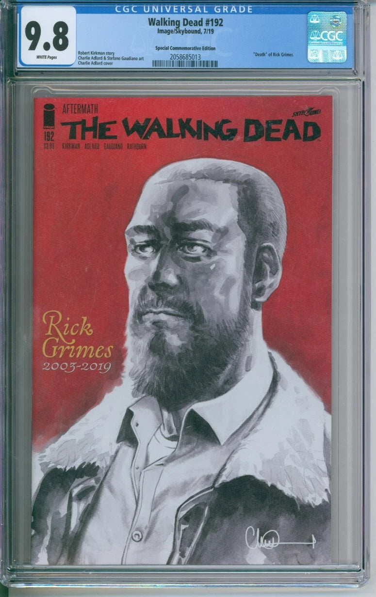 The Walking Dead #192 CGC 9.8 "Death" Of Rick Grimes Commemorative Edition