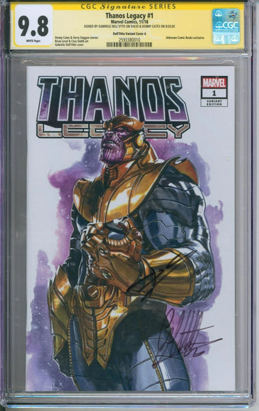 Thanos Legacy #1 CGC Signature Series 9.8 Signed By Dell'Otto & Cates
