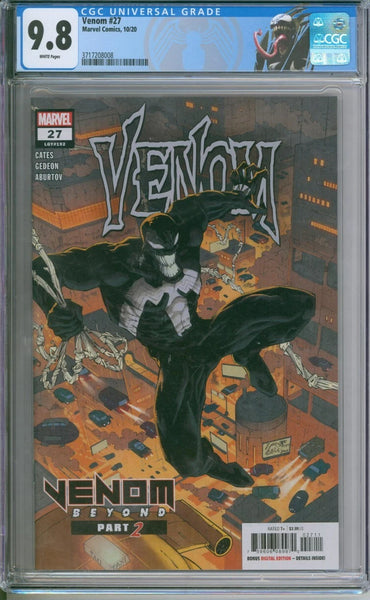 Venom #27 CGC 9.8 1st Full Appearance Of Codex