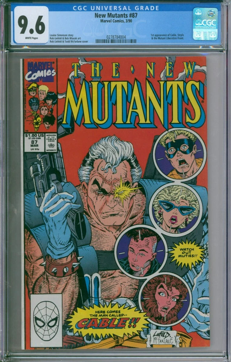 The New Mutants #87 CGC 9.6 1st Appearance Of Cable