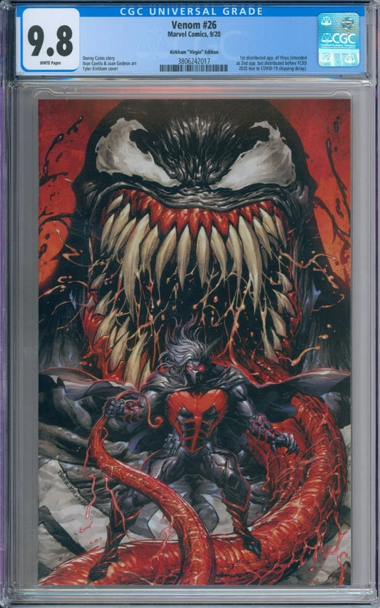 Venom #26 CGC 9.8 Kirkman "Virgin" Edition