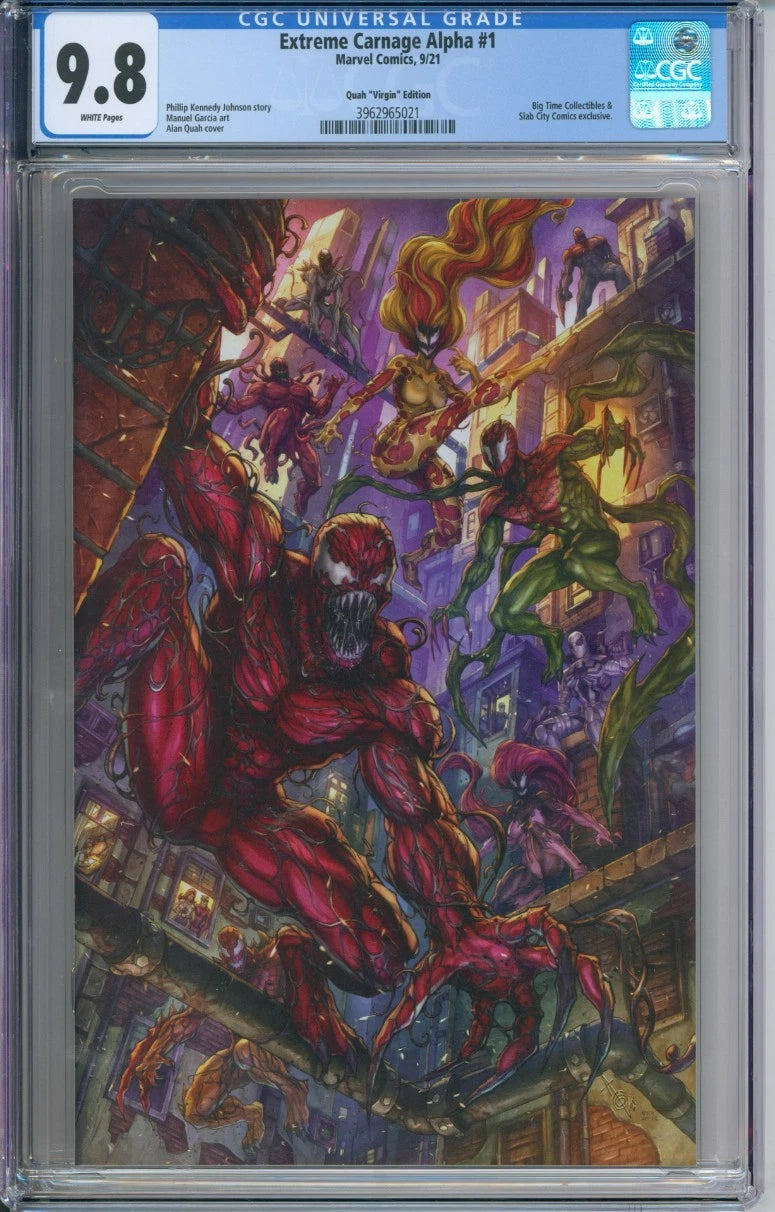 Extreme Carnage Alpha #1 CGC 9.8 Quah "Virgin" Edition