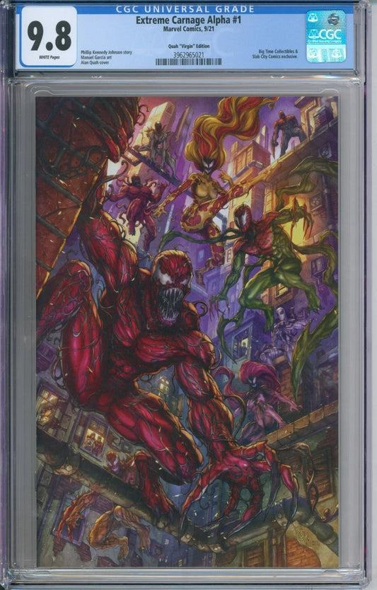 Extreme Carnage Alpha #1 CGC 9.8 Quah "Virgin" Edition