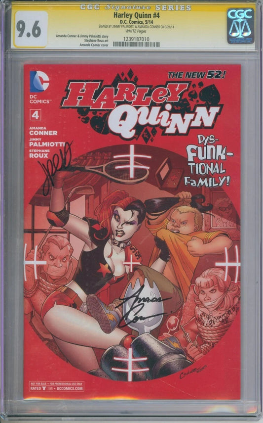 Harley Quinn #4 CGC Signature Series 9.6 Signed By Palmiotti & Conner
