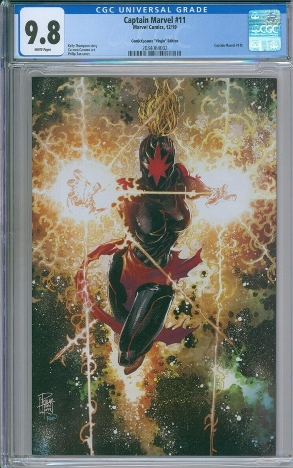 Captain Marvel #11 CGC 9.8 Comixposure "Virgin" Edition