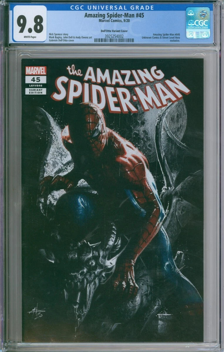 The Amazing Spider-Man #45 CGC 9.8 Dell'Otto Variant Cover