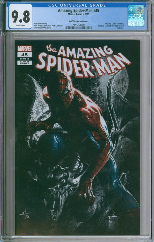 The Amazing Spider-Man #45 CGC 9.8 Dell'Otto Variant Cover