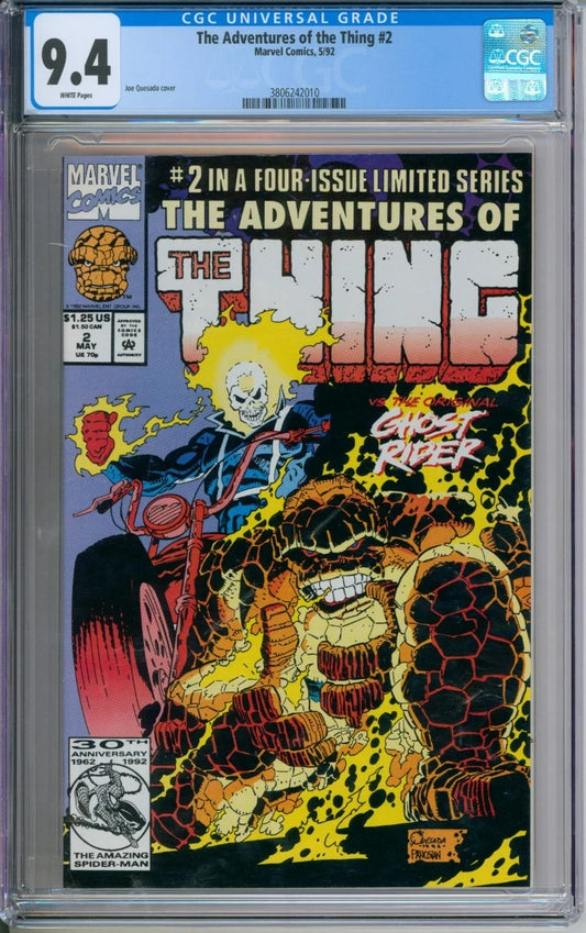 The Adventures Of The Thing #2 CGC 9.4 Joe Quesada Cover