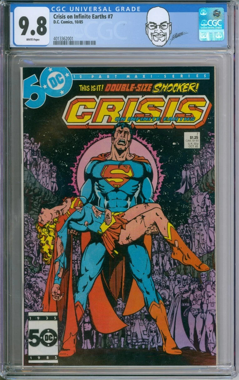 Crisis On Infinite Earths #7 CGC 9.8 "Death" of Supergirl