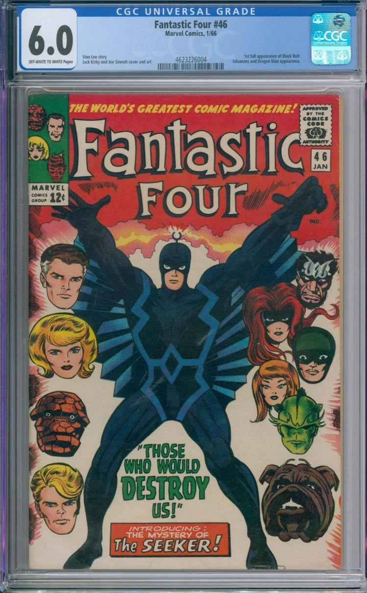 Fantastic Four #46 CGC 6.0 1st Full Appearance Of Black Bolt Marvel Comics