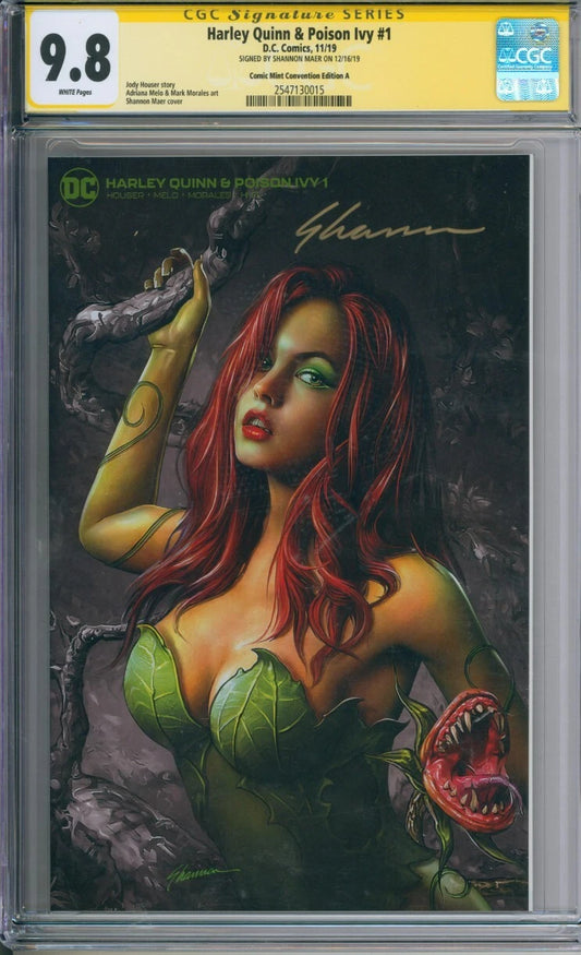 Harley Quinn & Poison Ivy #1 CGC Signature Series 9.8 Signed Shannon Maer
