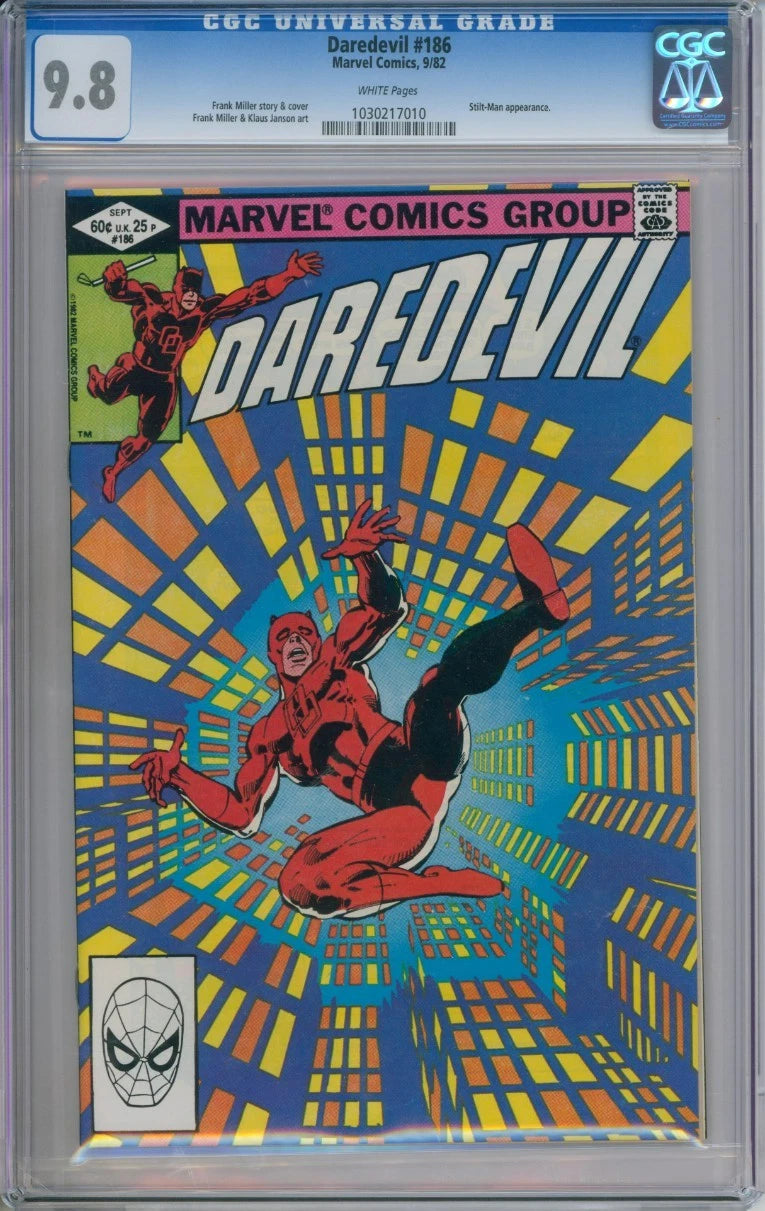 Daredevil #186 CGC 9.8 Frank Miller
