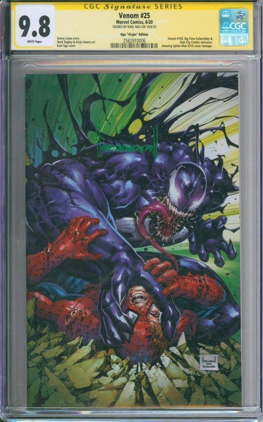 Venom #25 Ngu Virgin Edition CGC Signature Series 9.8 Signed by Kael Ngu