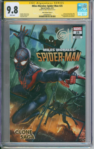 Miles Morales: Spider-Man #3 CGC Signature Series 9.8 Signed By Greg Horn