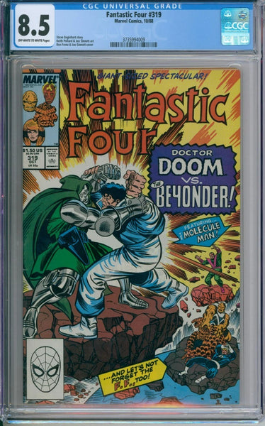 Fantastic Four #319 CGC 8.5 Beyonder Vs Doctor Doom