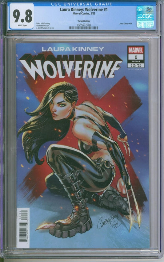 Laura Kinney: Wolverine #1 (LGY #69) CGC 9.8 Variant Edition