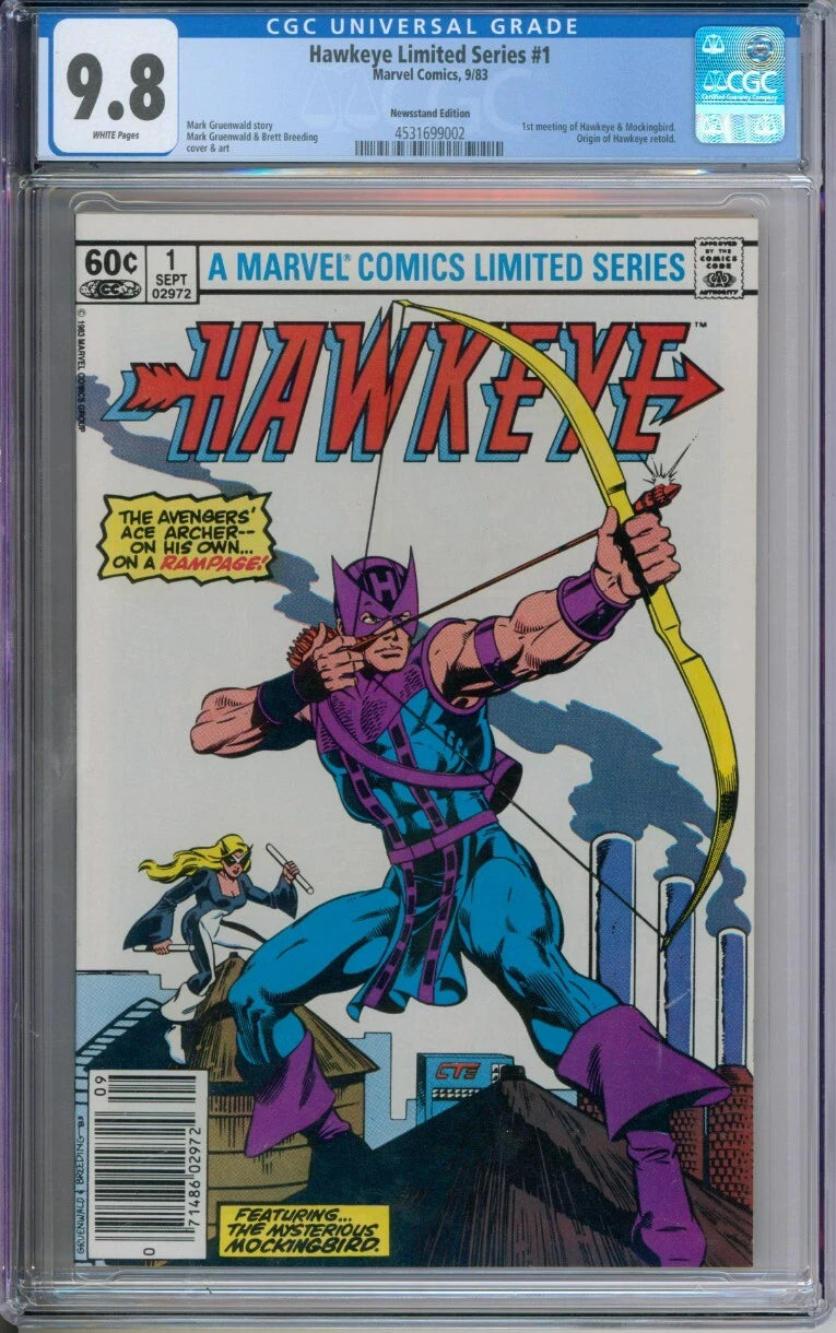 Hawkeye Limited Series #1 CGC 9.8 Newsstand Edition