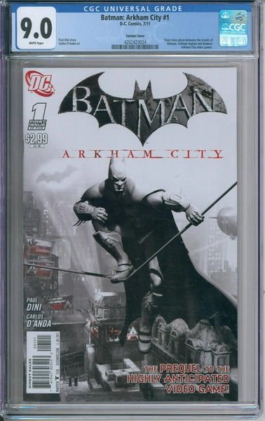 Batman: Arkham City #1 CGC 9.0 Variant Cover