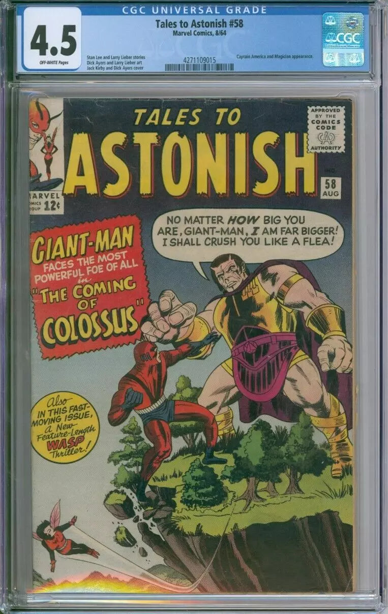 Tales To Astonish #58 CGC 4.5 Captain America Appearance