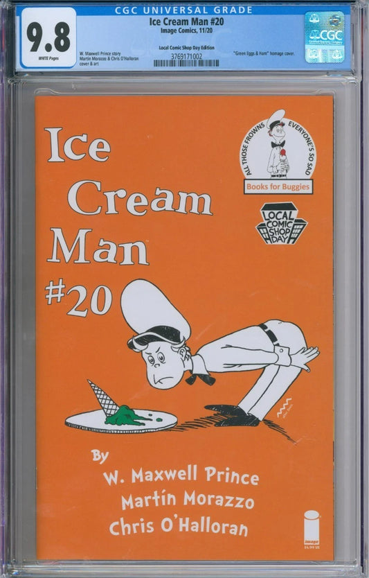 Image Comics Ice Cream Man #20 CGC 9.8 ("Green Eggs & Ham" homage cover)