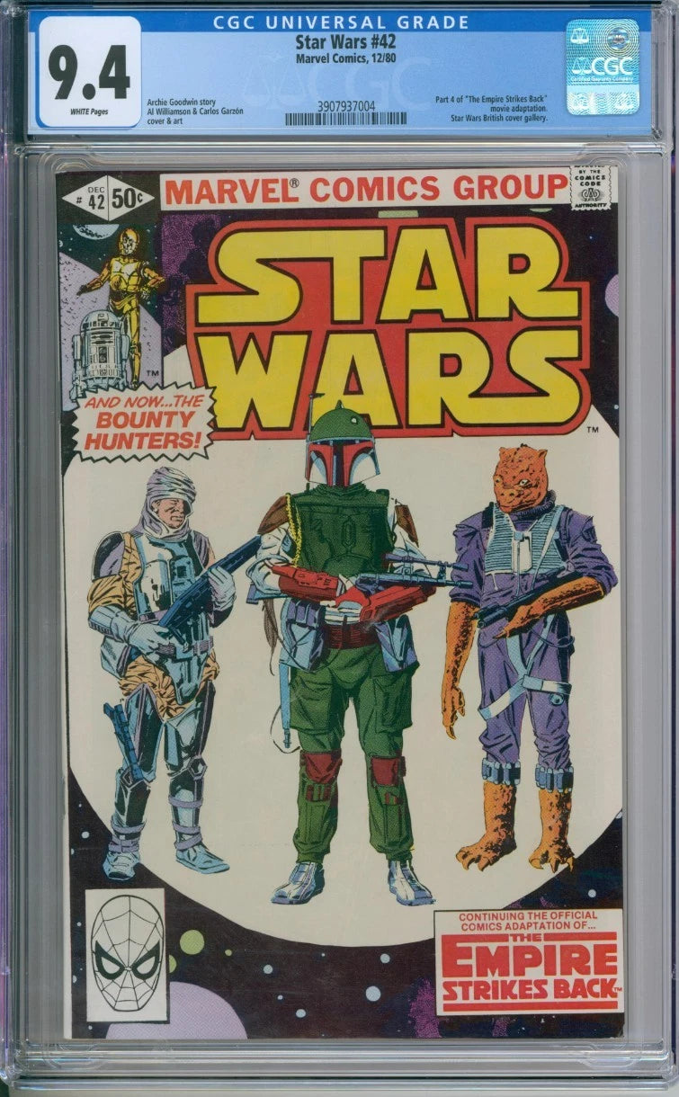 Star Wars #42 CGC 9.4 Part 4 Of "The Empire Strikes Back"