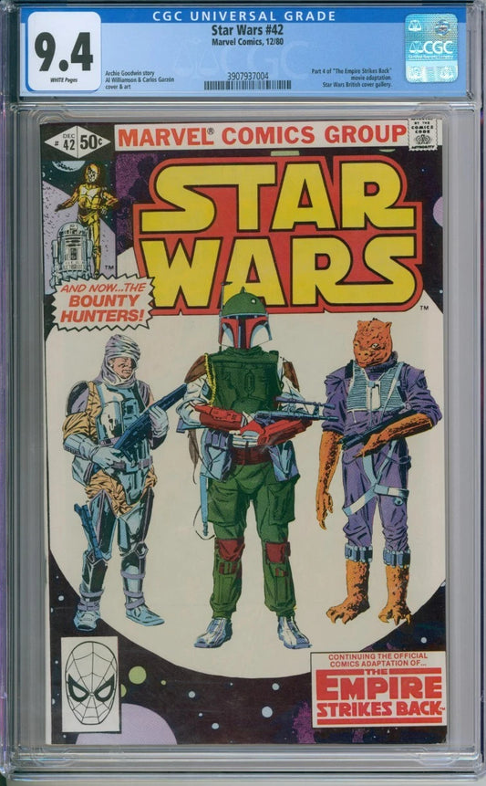 Star Wars #42 CGC 9.4 Part 4 Of "The Empire Strikes Back"