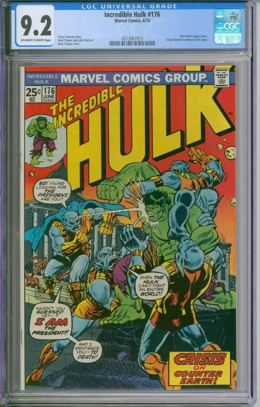 Incredible Hulk #176 CGC 9.2 Mile High 2 Collection With COA