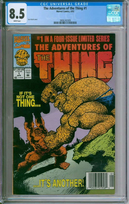 The Adventures Of The Thing #1 CGC 8.5 Sam Keith Cover