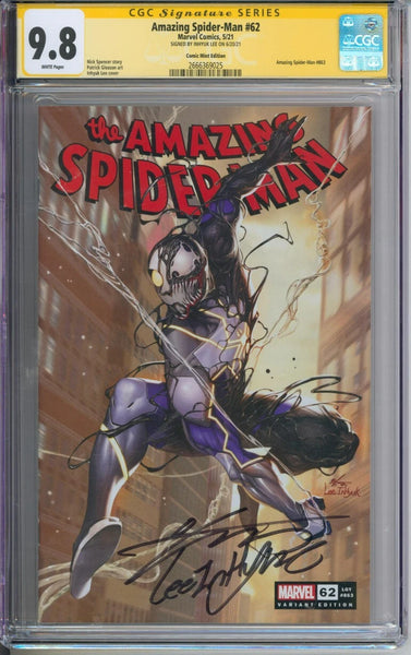 Amazing Spider-Man #62 CGC Signature Series 9.8 Signed Inhyuk Lee