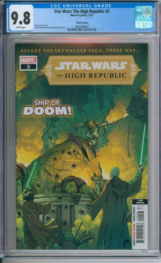 Star Wars: The High Republic #2 CGC 9.8 Third Printing